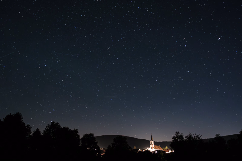 Der Nachthimmel über Wüstenhagen / Rhön